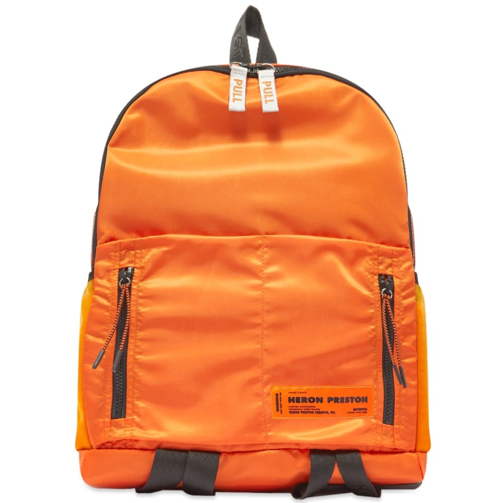 Heron Preston Zip Round Logo Backpack - 1