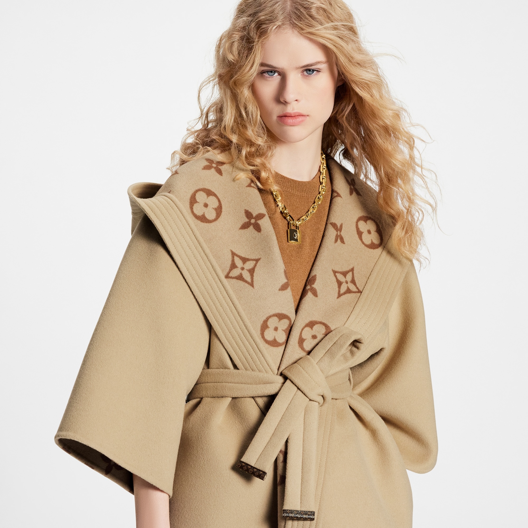 Signature Hooded Wrap Robe Coat - 4