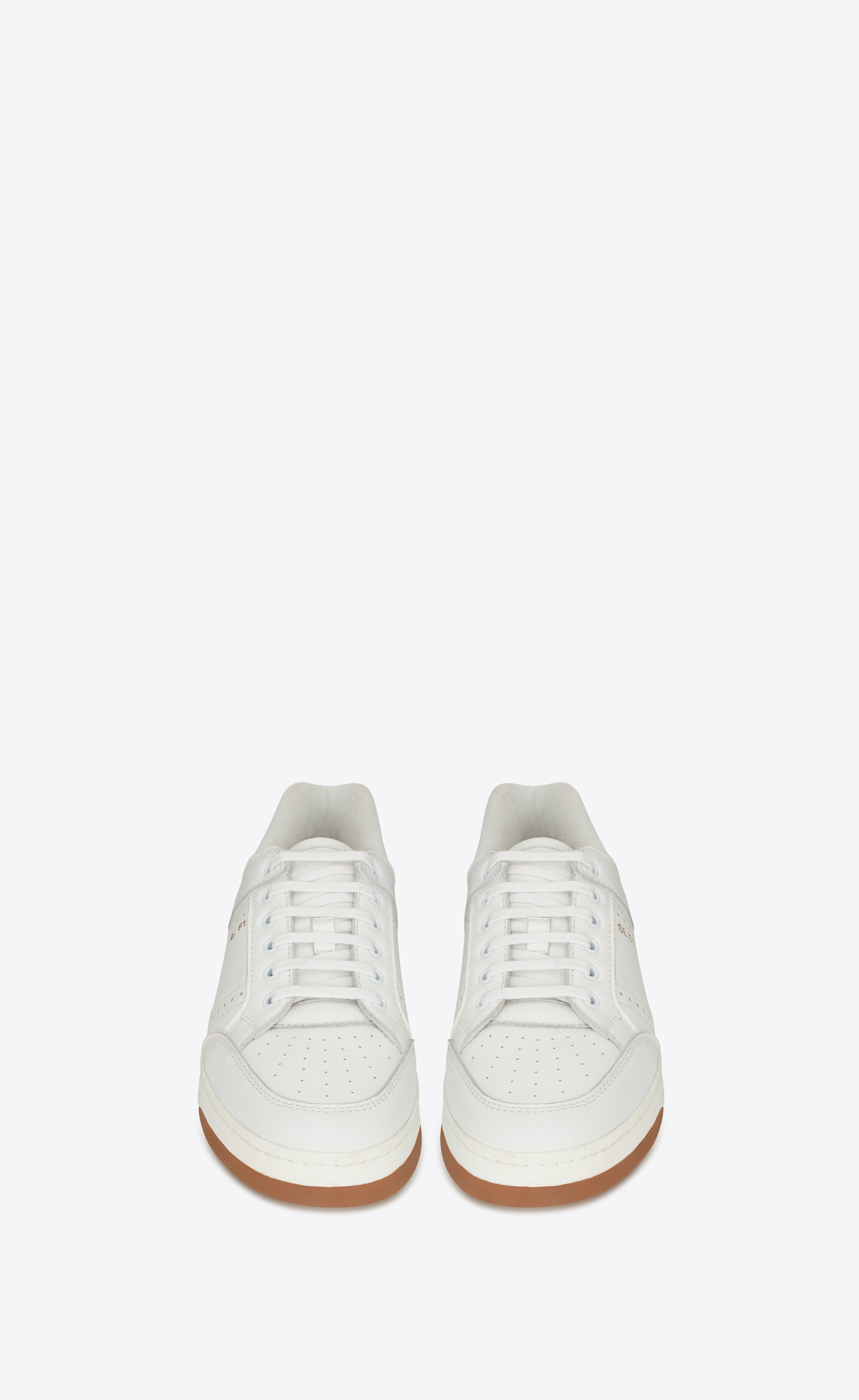 sl/61 low-top sneakers in grained leather - 2