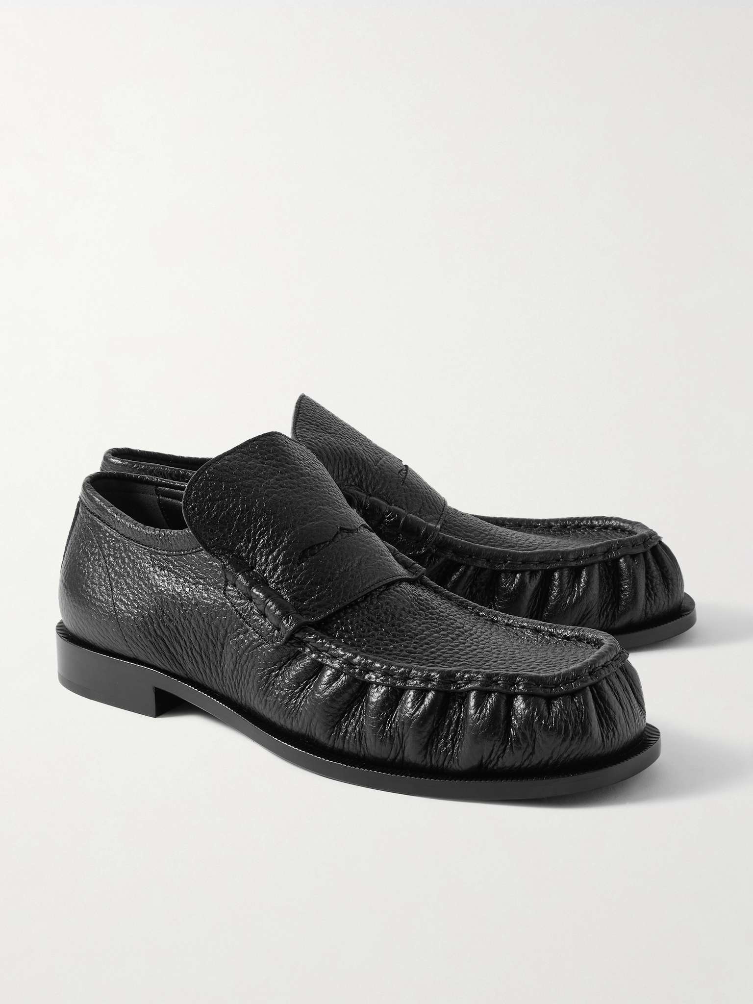 Full-Grain Leather Penny Loafers - 4