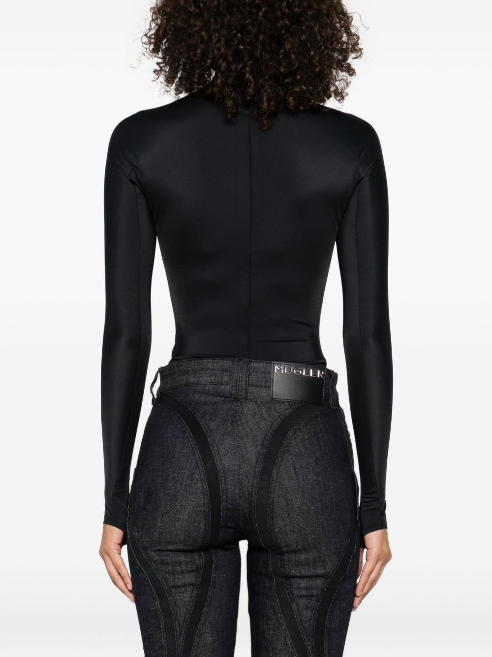concealed long-sleeve bodysuit - 4