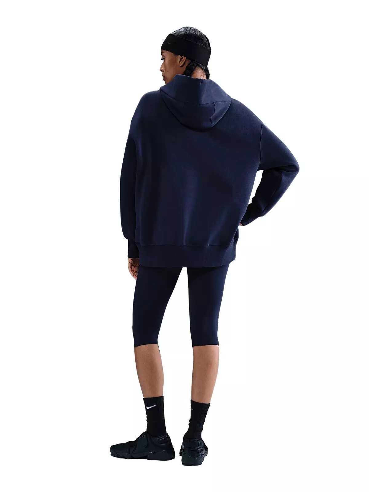 Women's Sportswear Phoenix Fleece Oversized Pullover Hoodie -Navy - 5