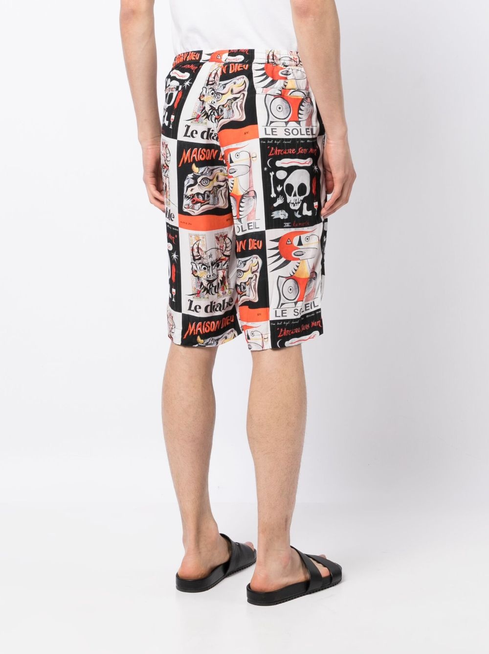 graphic-print bermuda shorts - 4