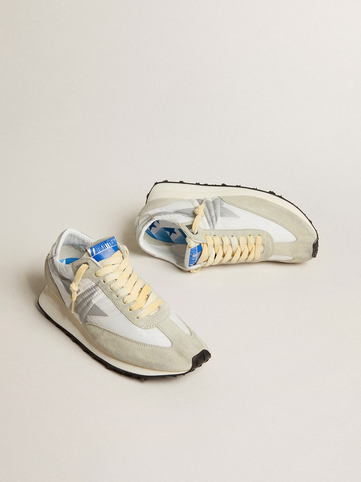 Golden Goose Women's Marathon with white nylon upper and