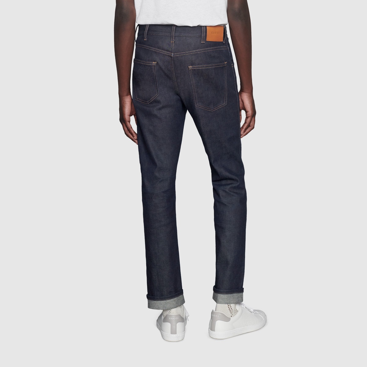 Tapered jeans with Web - 6