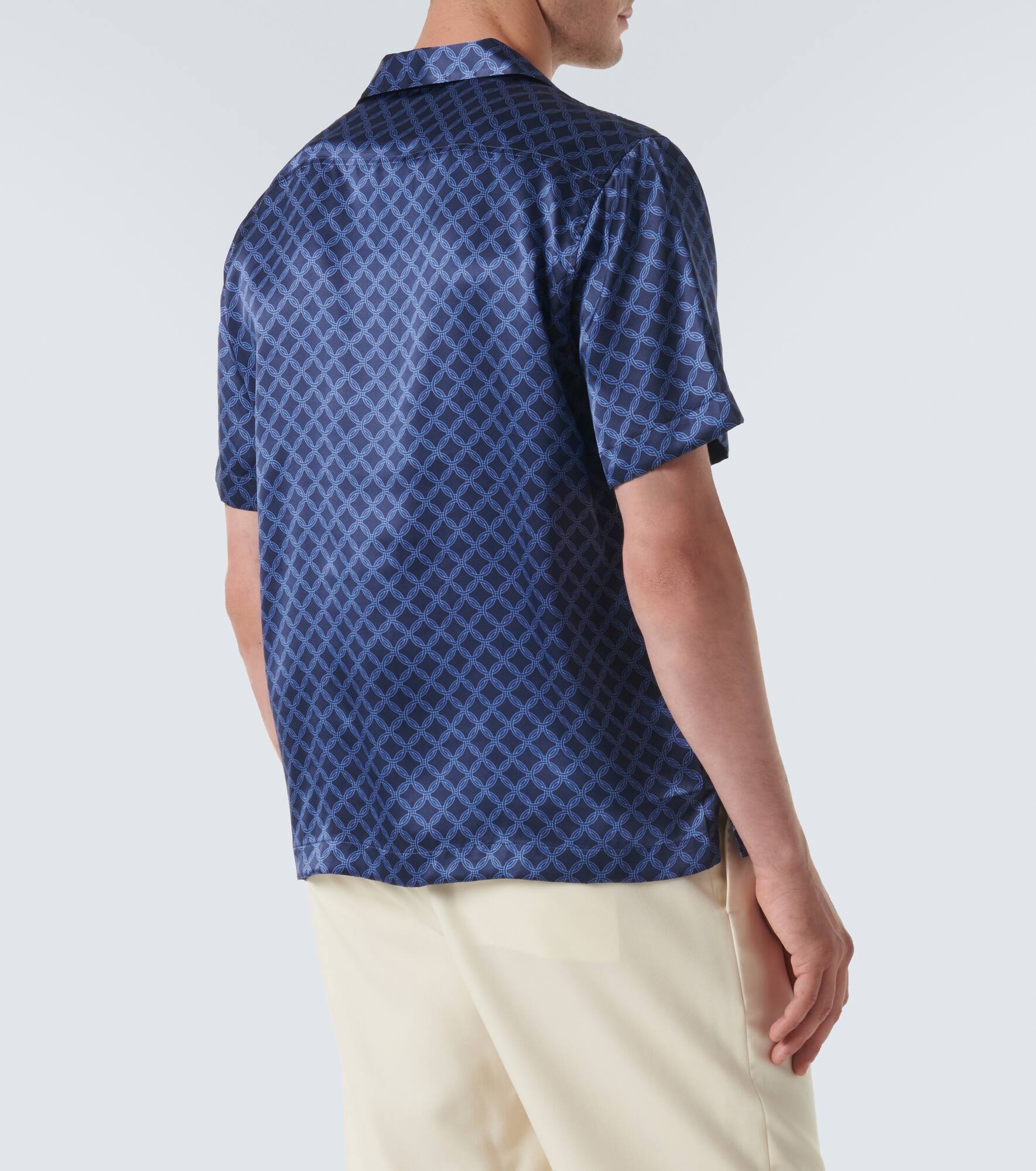 Roberto silk bowling shirt - 4