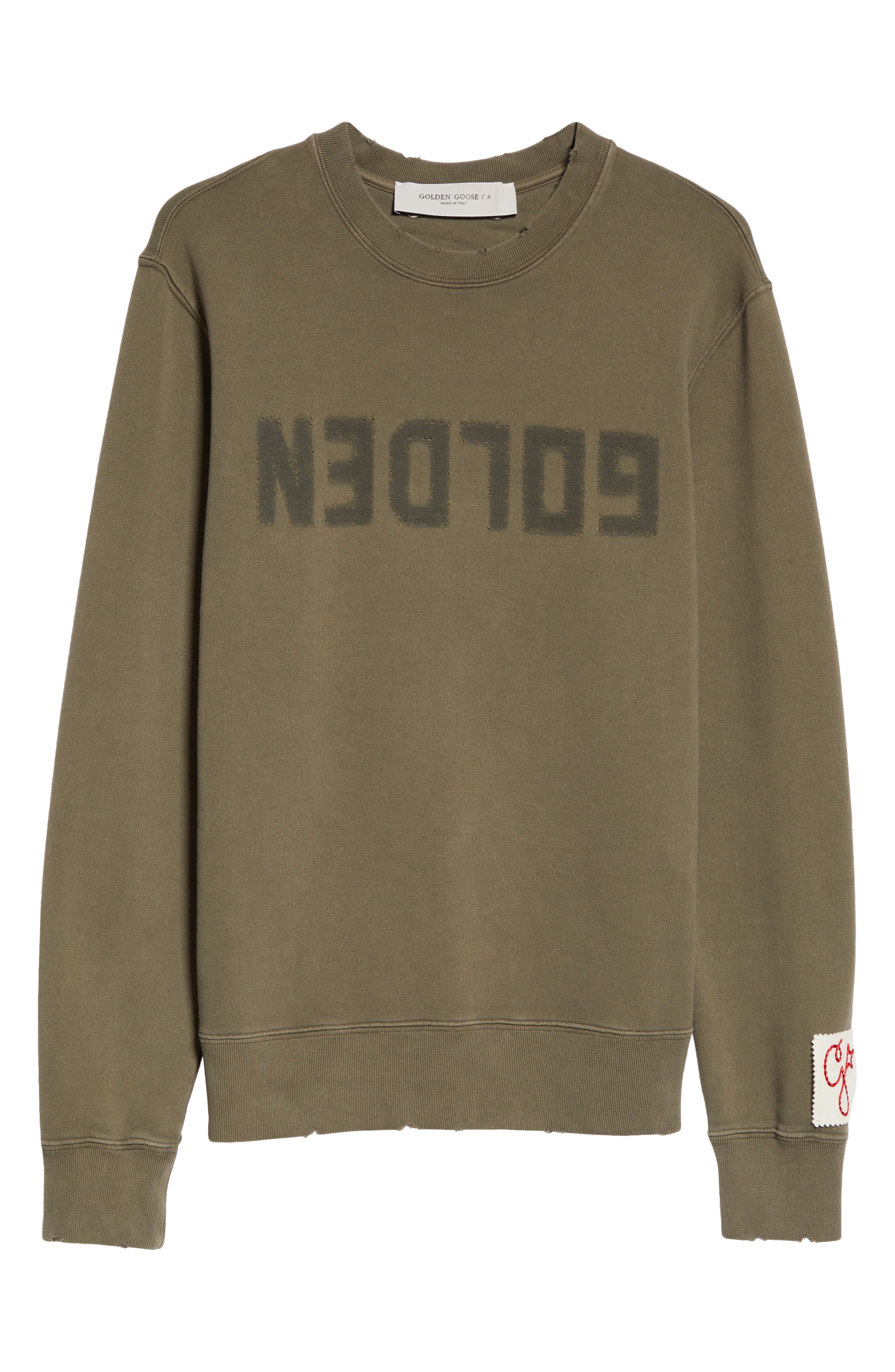 Distressed Logo Graphic Sweatshirt - 5