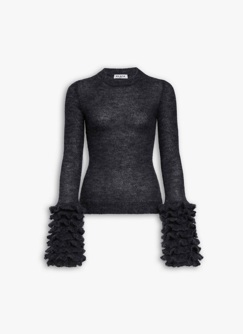 FRILLS MOHAIR KNIT JUMPER 1