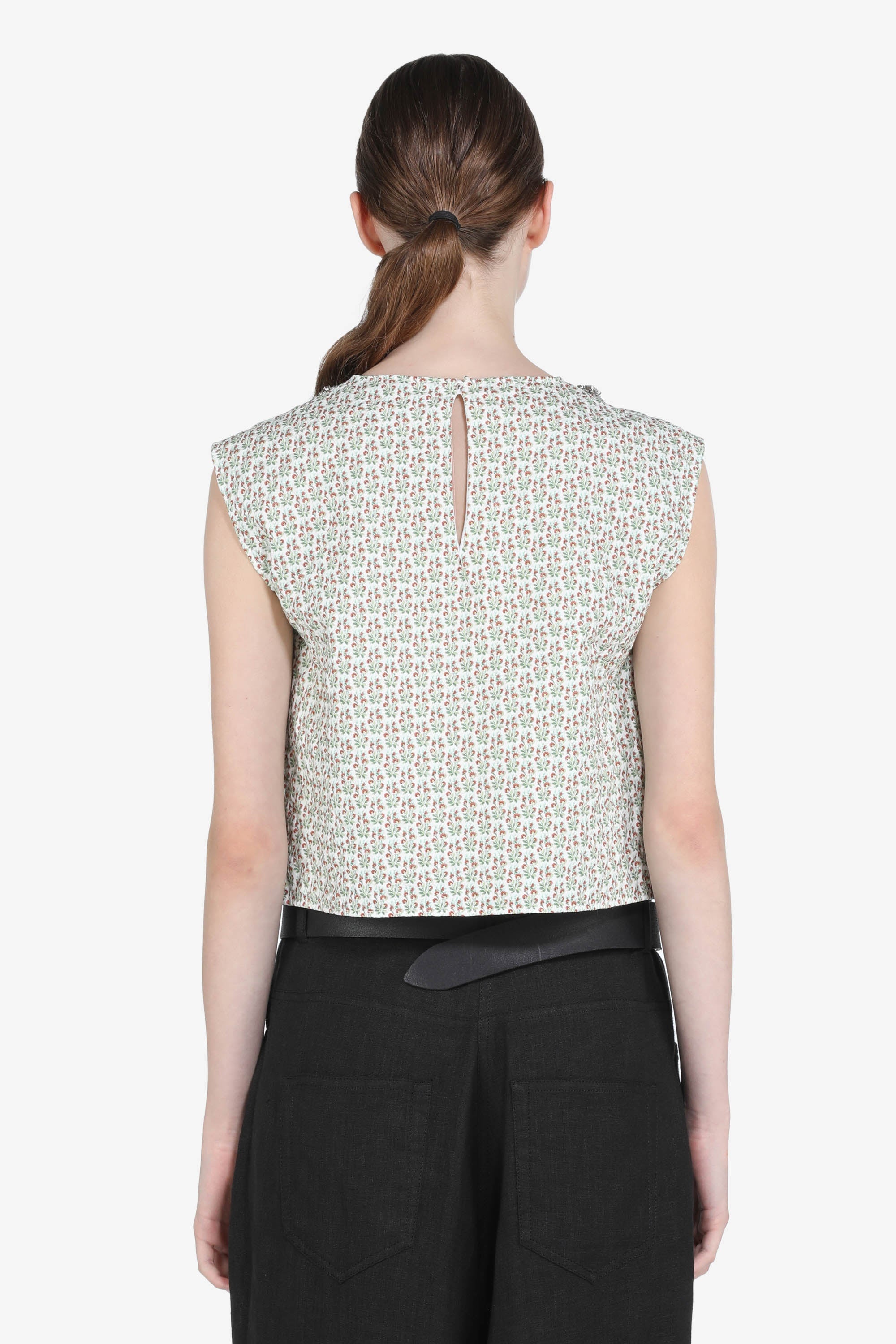 FLORAL-PRINT CROP TOP - 2