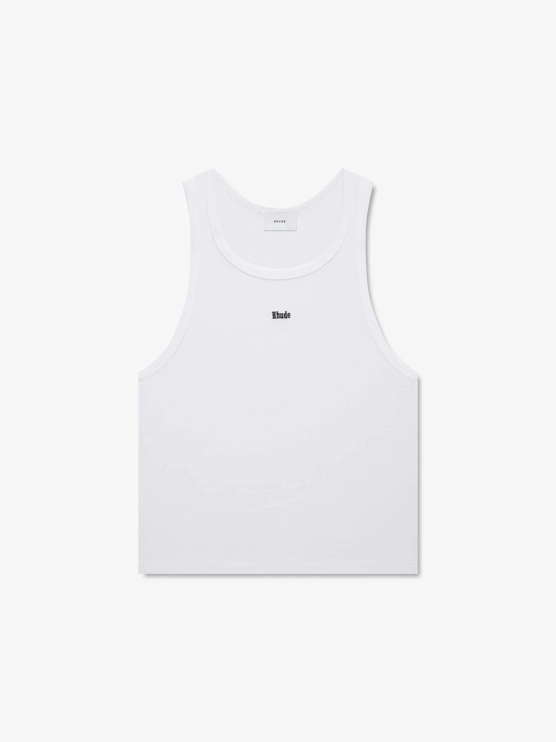 LOGO RIBBED TANK TOP - 1