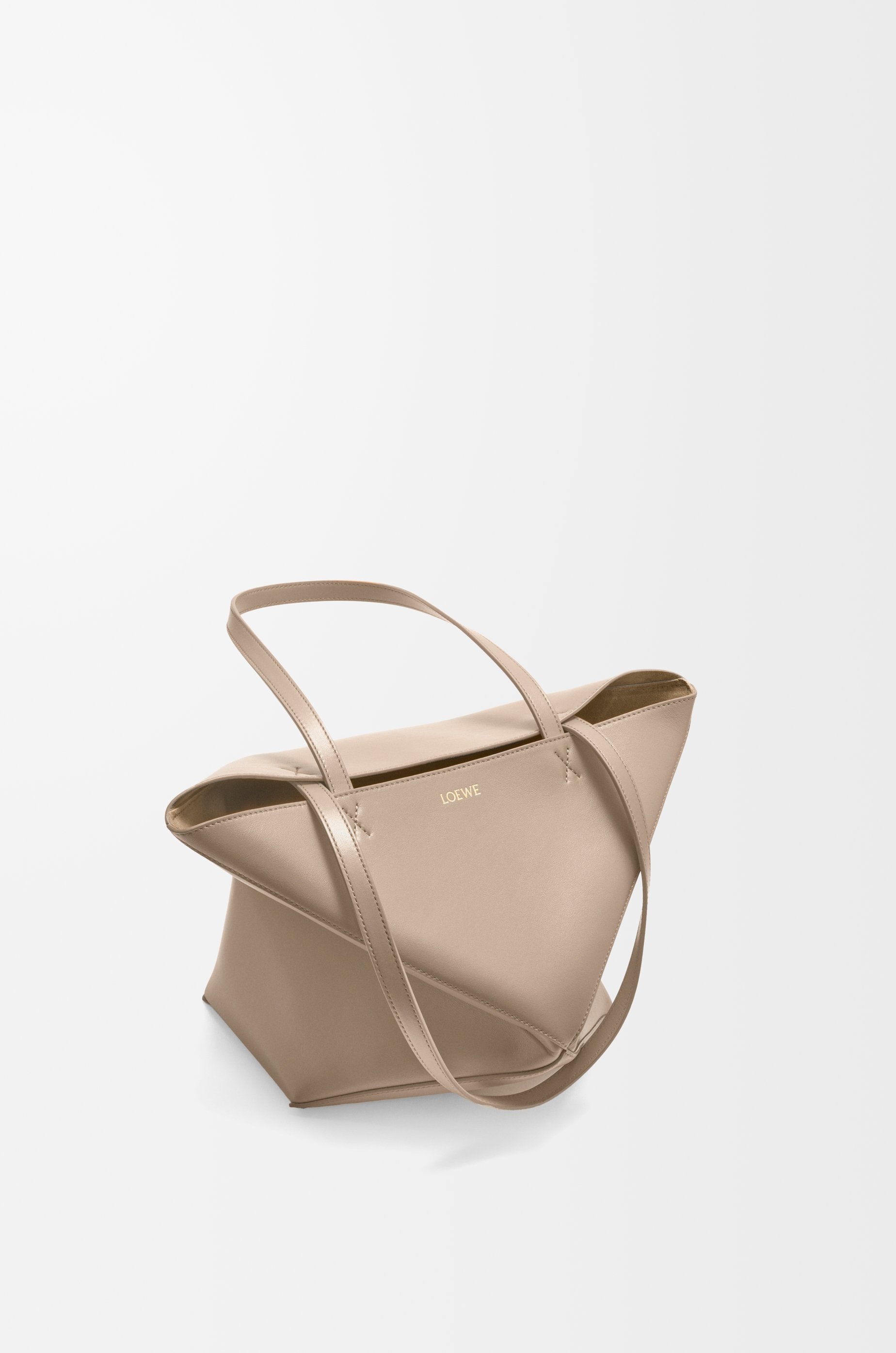 Medium Puzzle Fold tote in shiny calfskin - 5