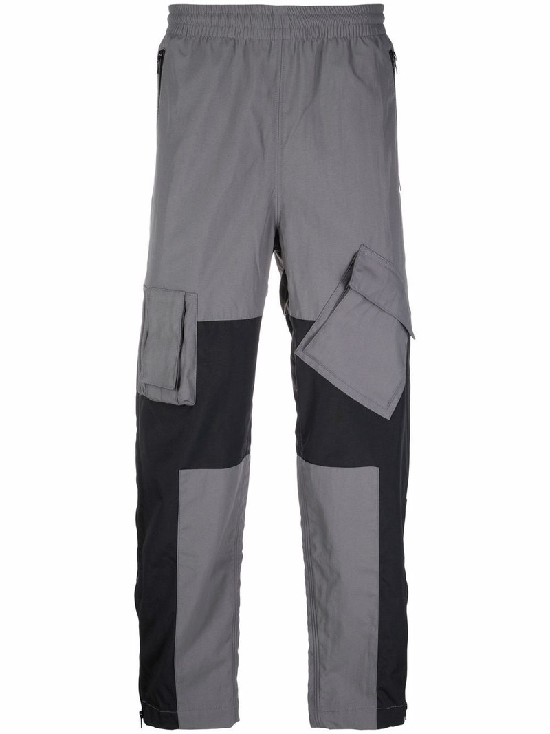 Panelled-Shell track pants 1