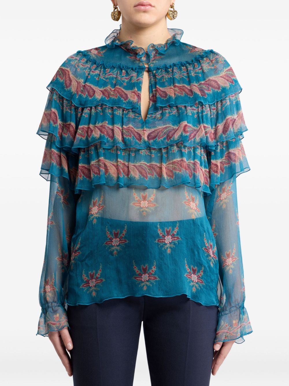 silk blouse - 3