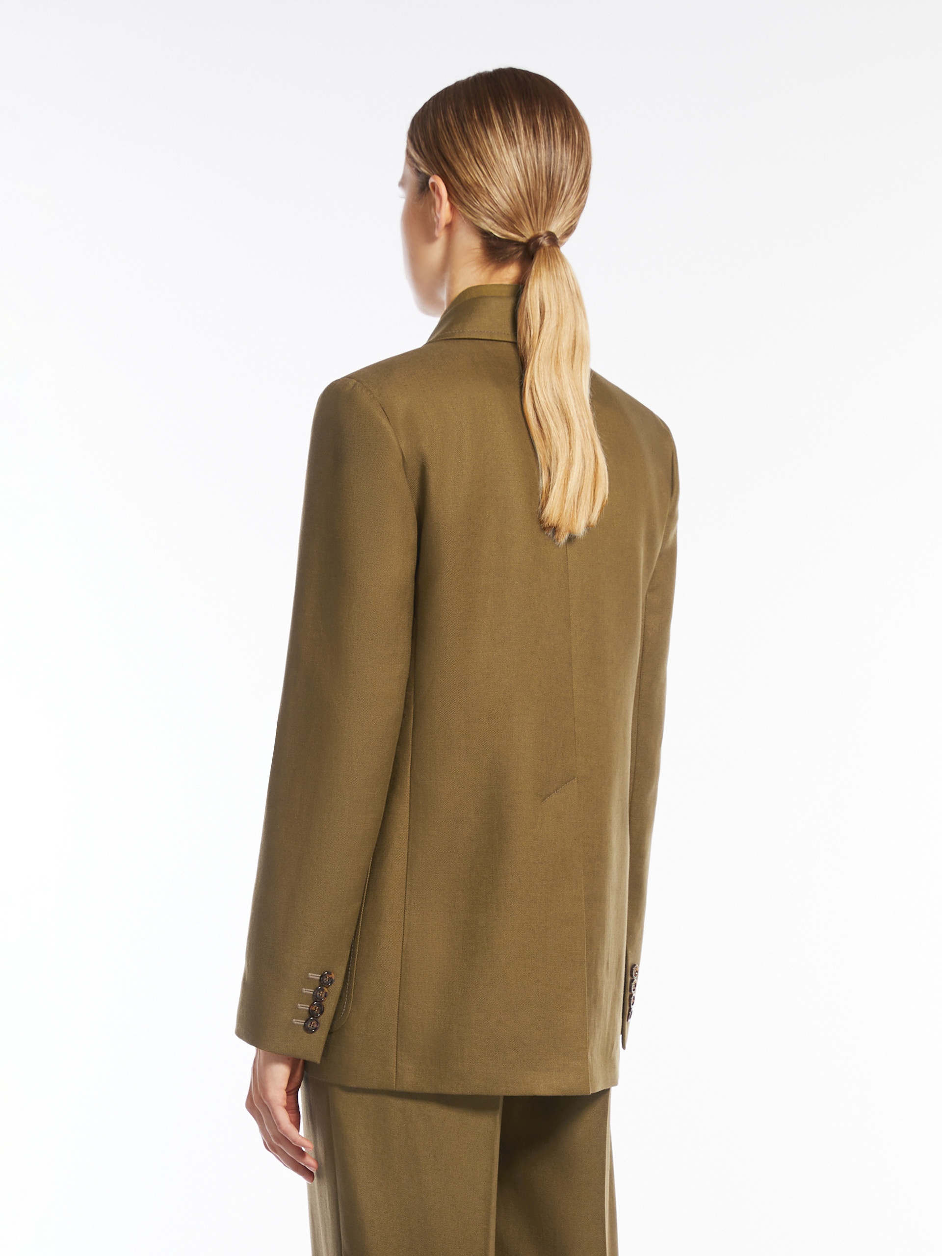 Max Mara GUGLIA Single-breasted linen blazer | maxmara