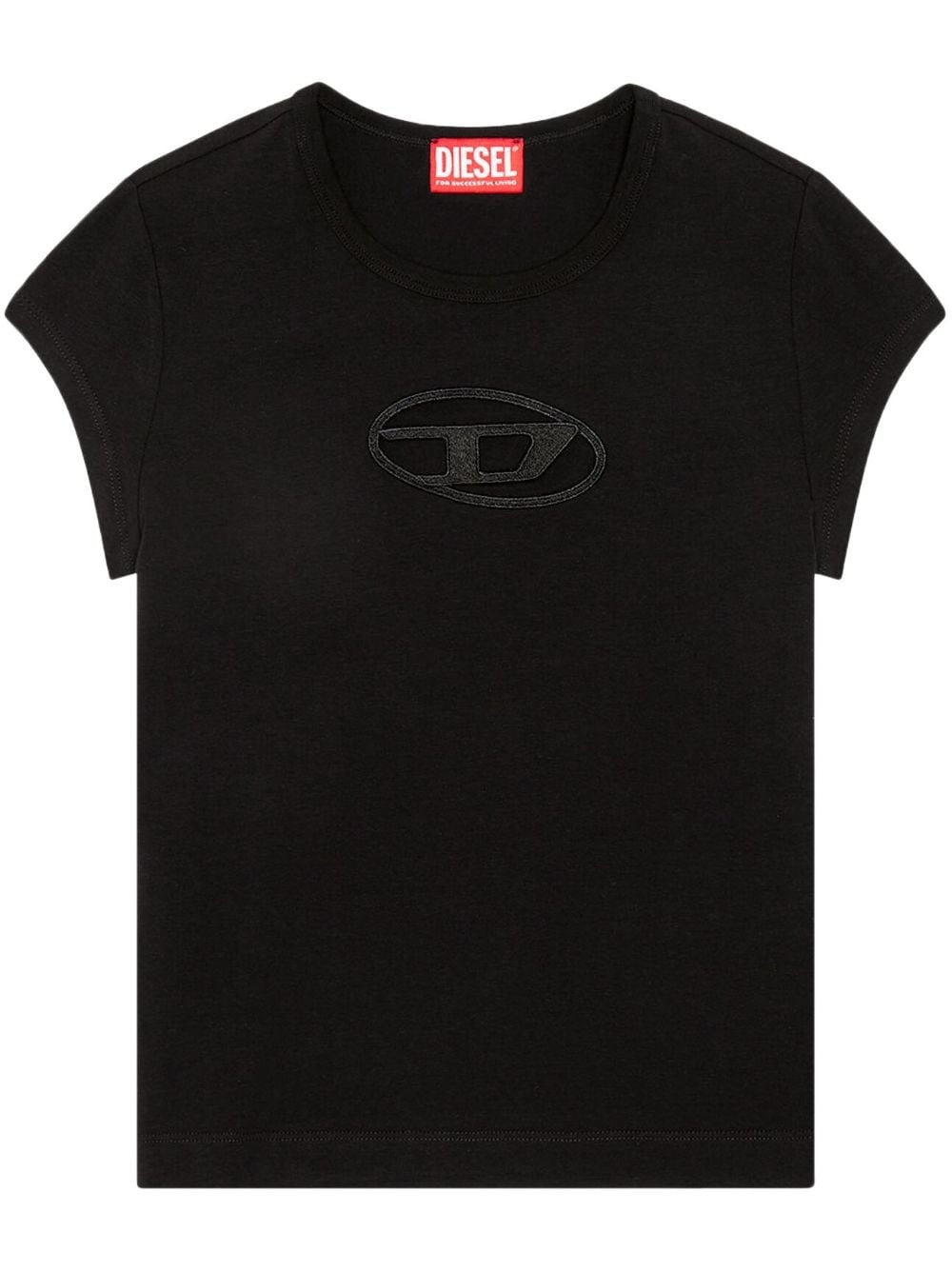 T-Angie logo-cut stretch-cotton T-shirt - 1
