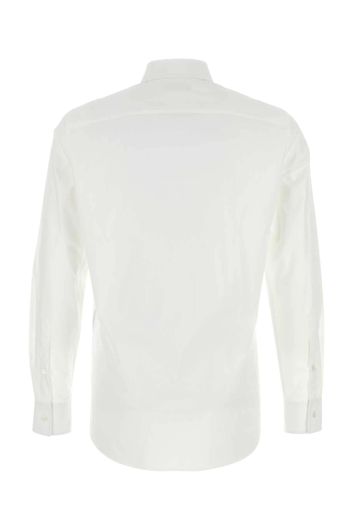 Valentino Garavani Men White Poplin Shirt - 2