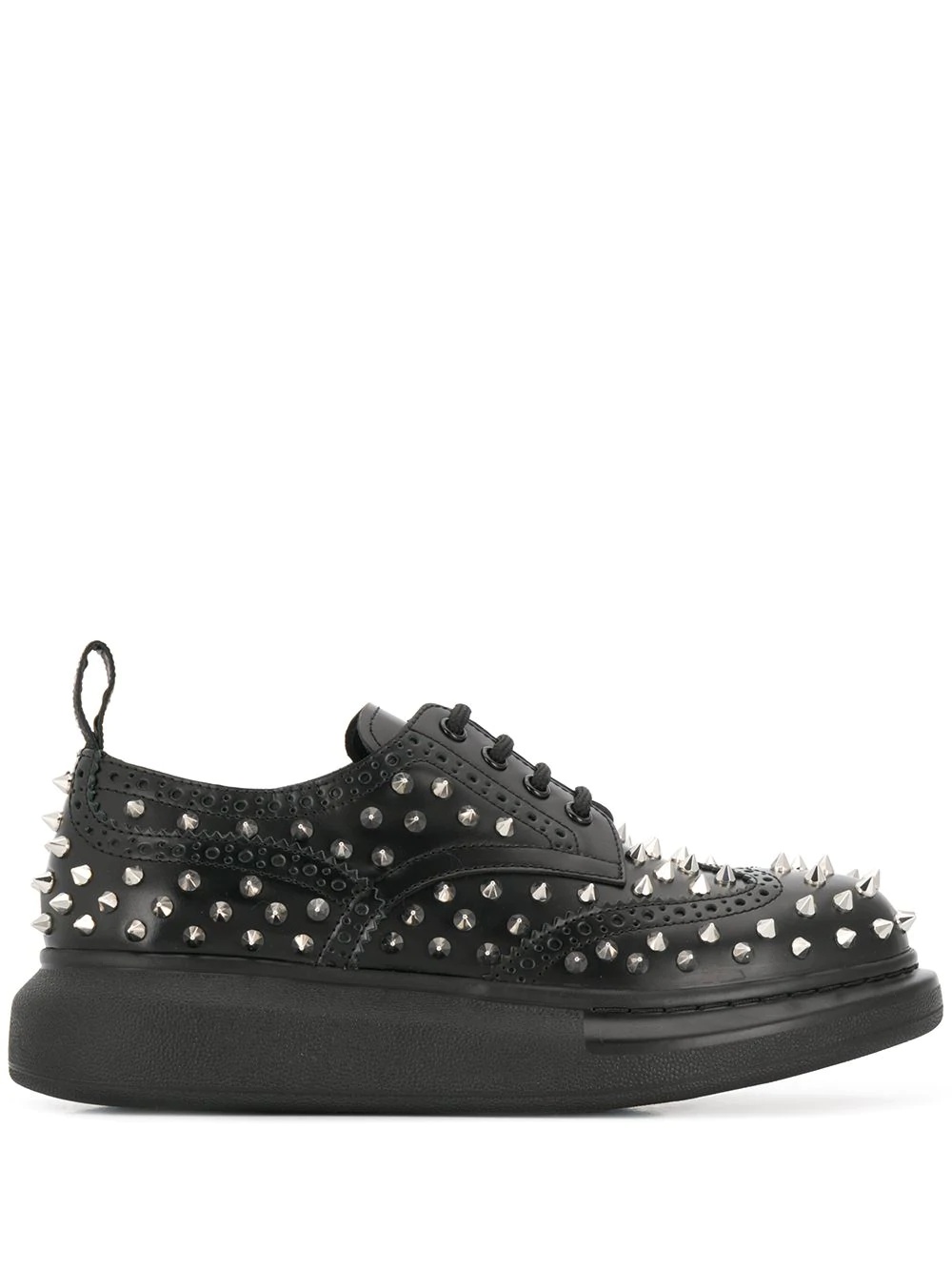 spike lace-up sneakers - 1