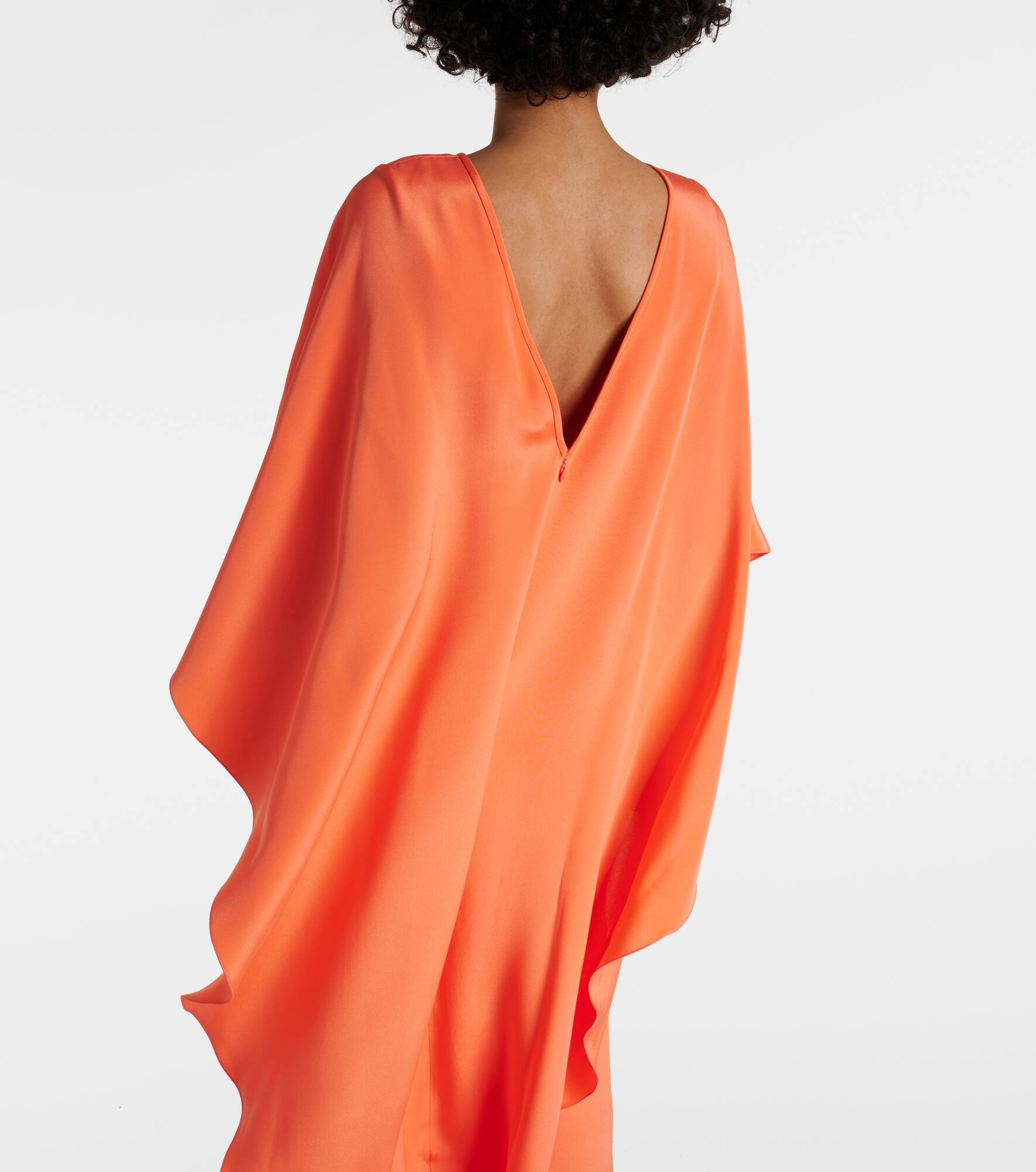 Elegante Baleari silk crêpe de chine gown - 5