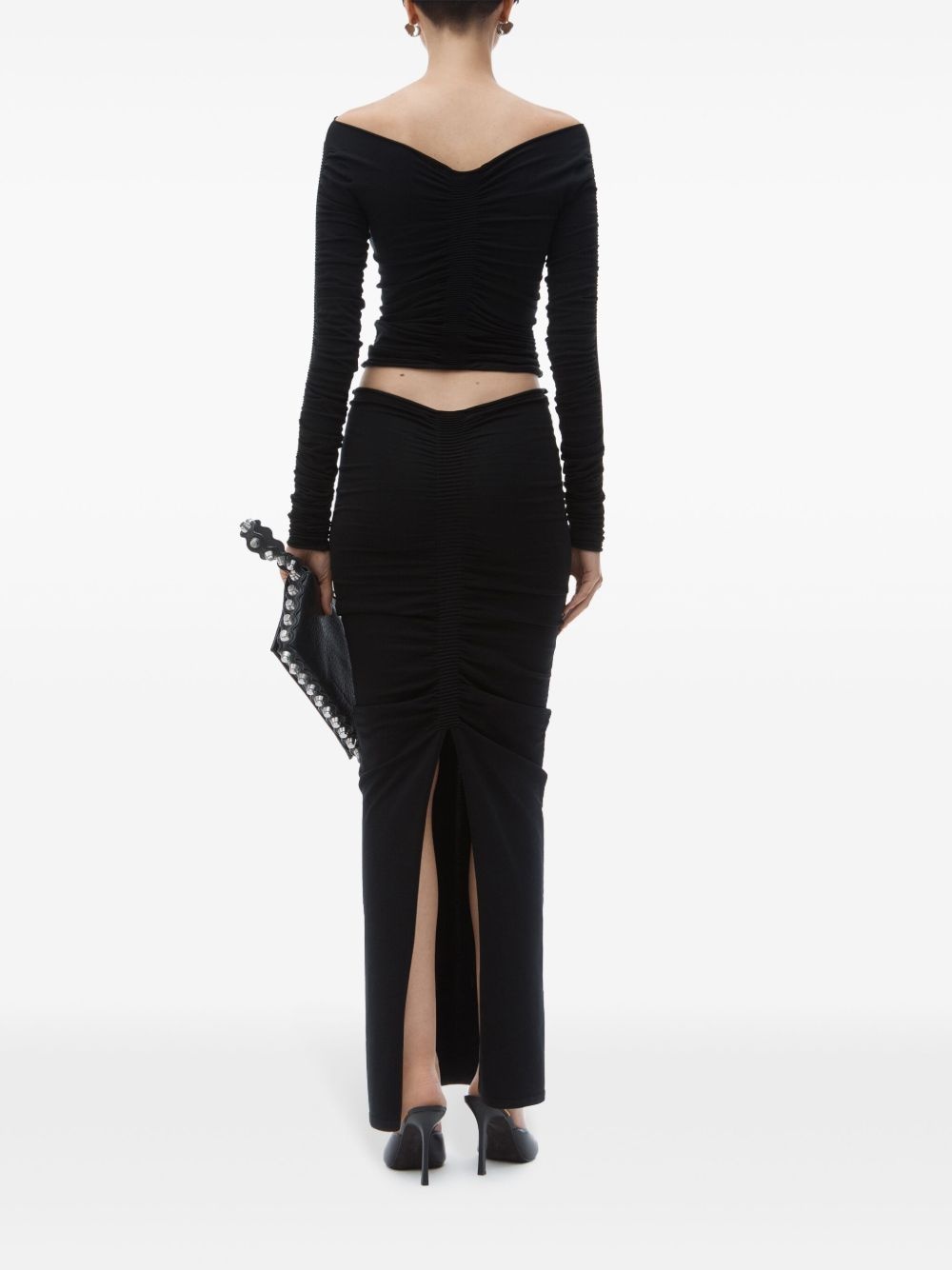 ruched maxi skirt - 3