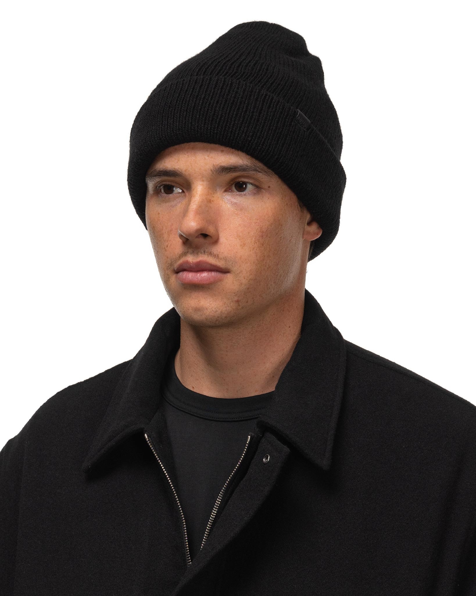 史上一番安い Cap Knit Cashmere Wool SOPHNET. Black REVERSIBLE | havenshop | 帽子
