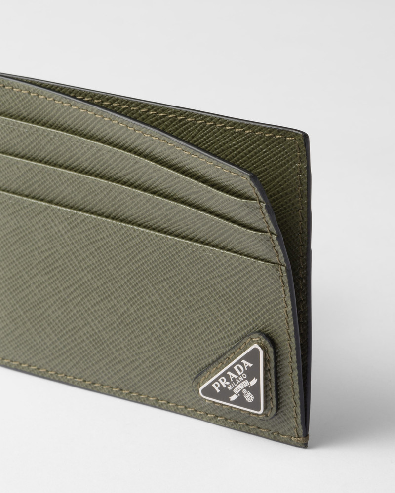 Prada Saffiano leather card holder outlook