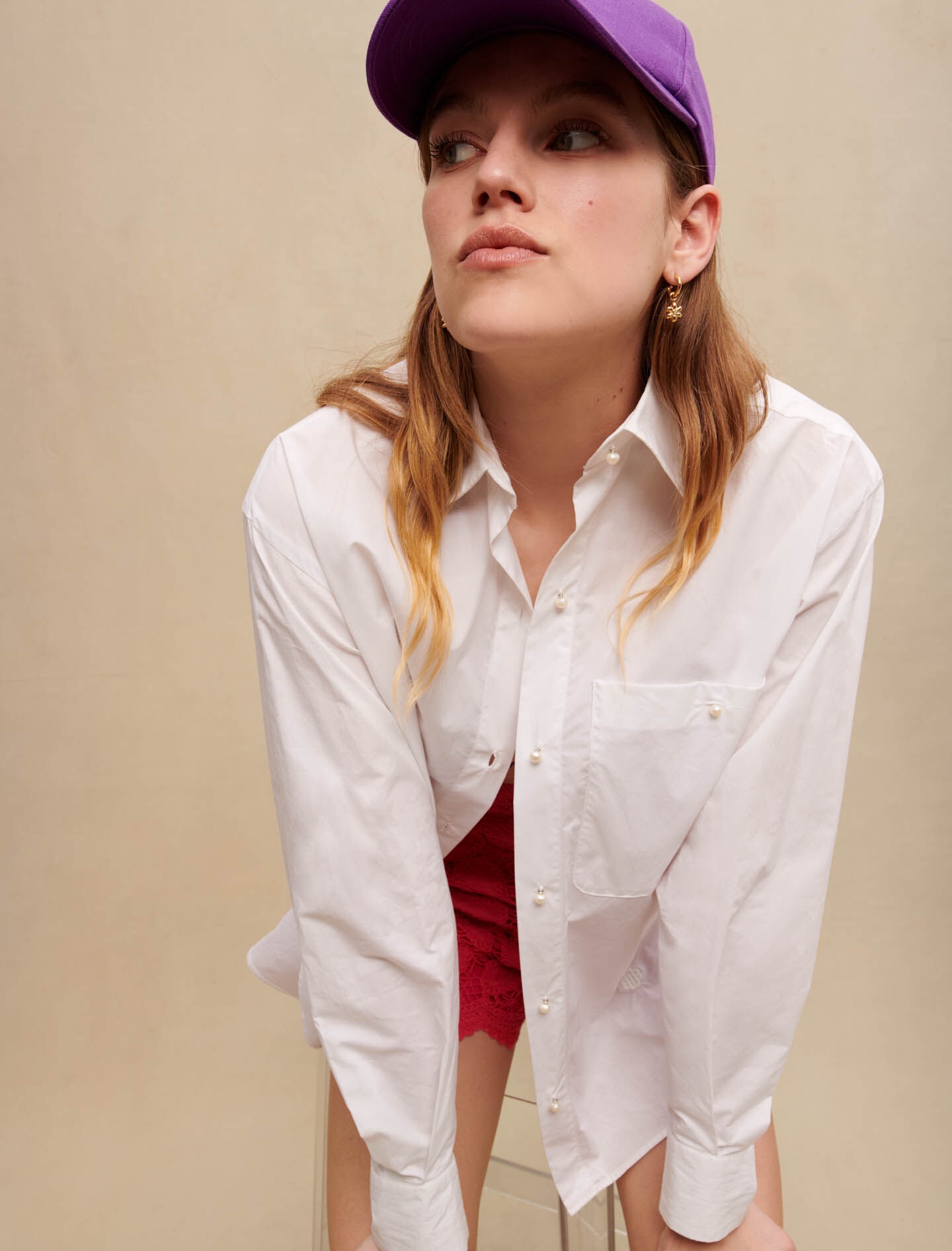 White cotton poplin shirt - 8