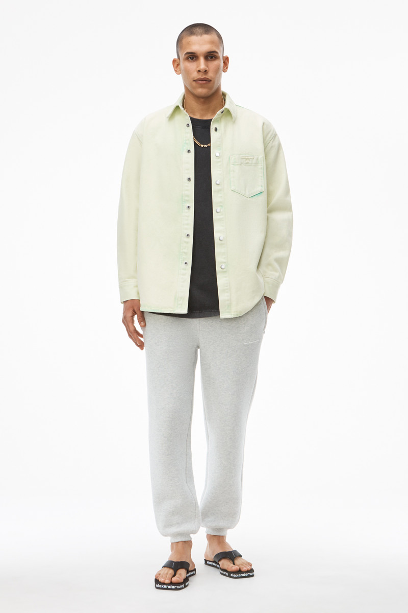 OVERSIZED SHIRT IN ACID WASH DENIM 7