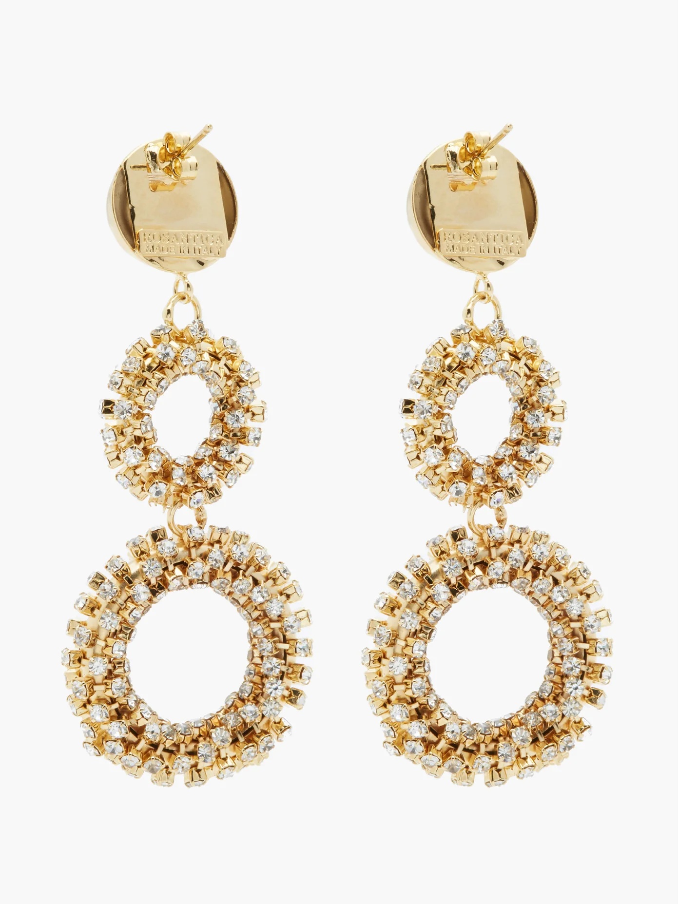 Abaco tiered crystal drop earrings - 5