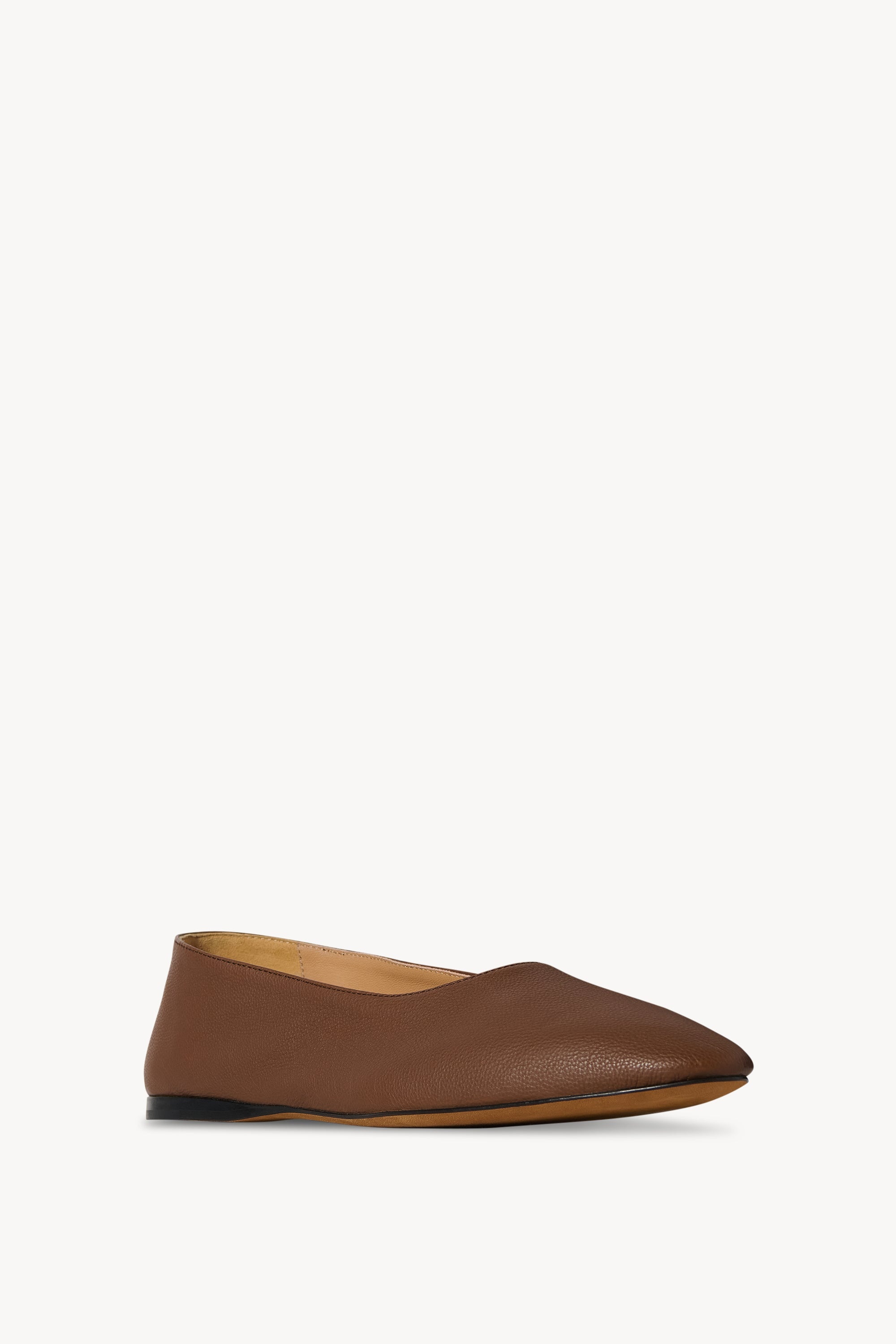 Awar Flat Shoe in Leather - 2