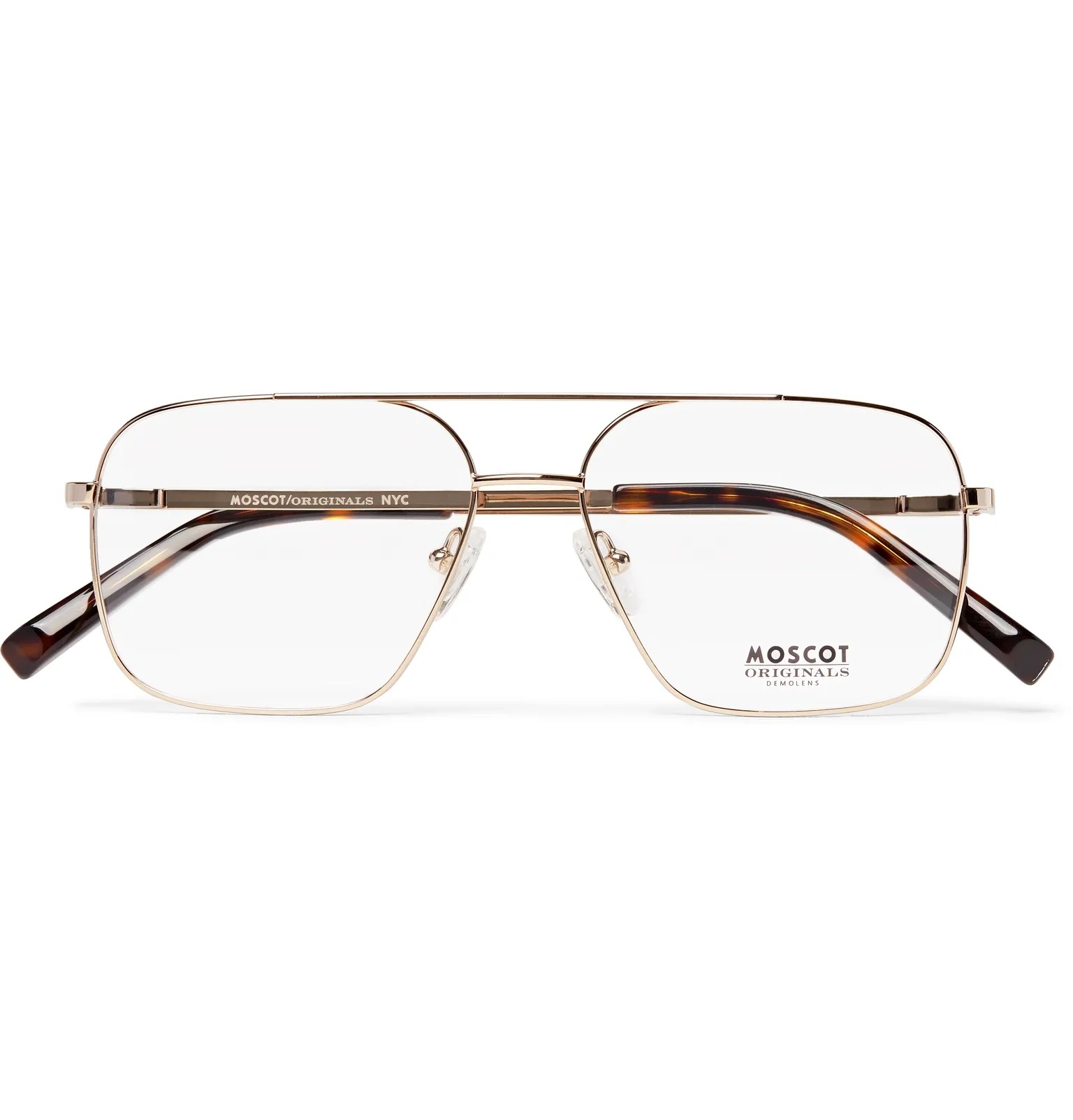 Shtarker Aviator-Style Gold-Tone Optical Glasses - 1