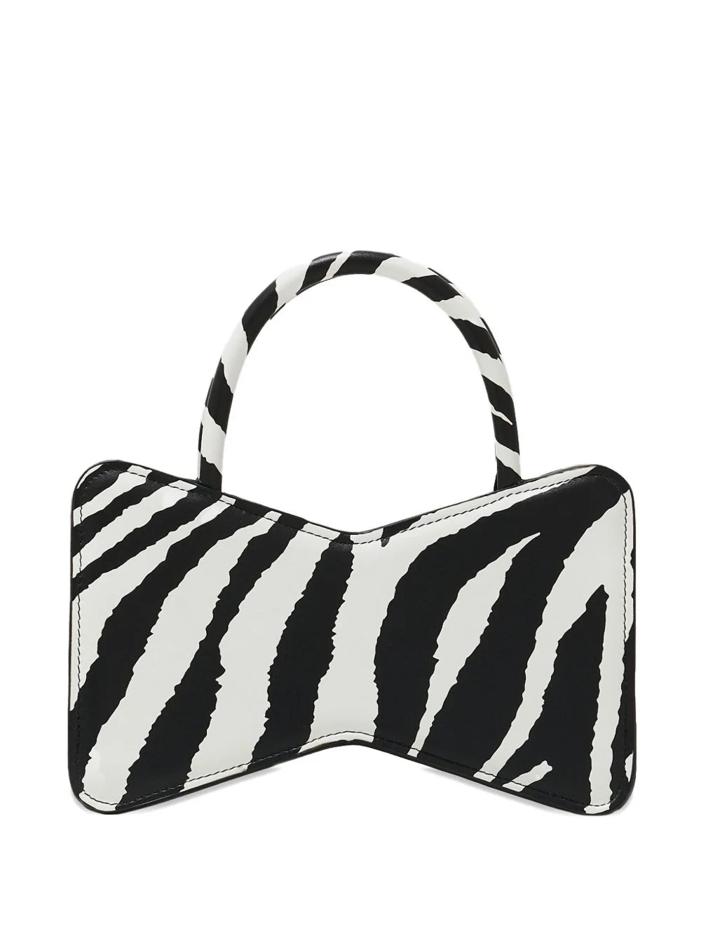 zebra-print leather tote bag - 1