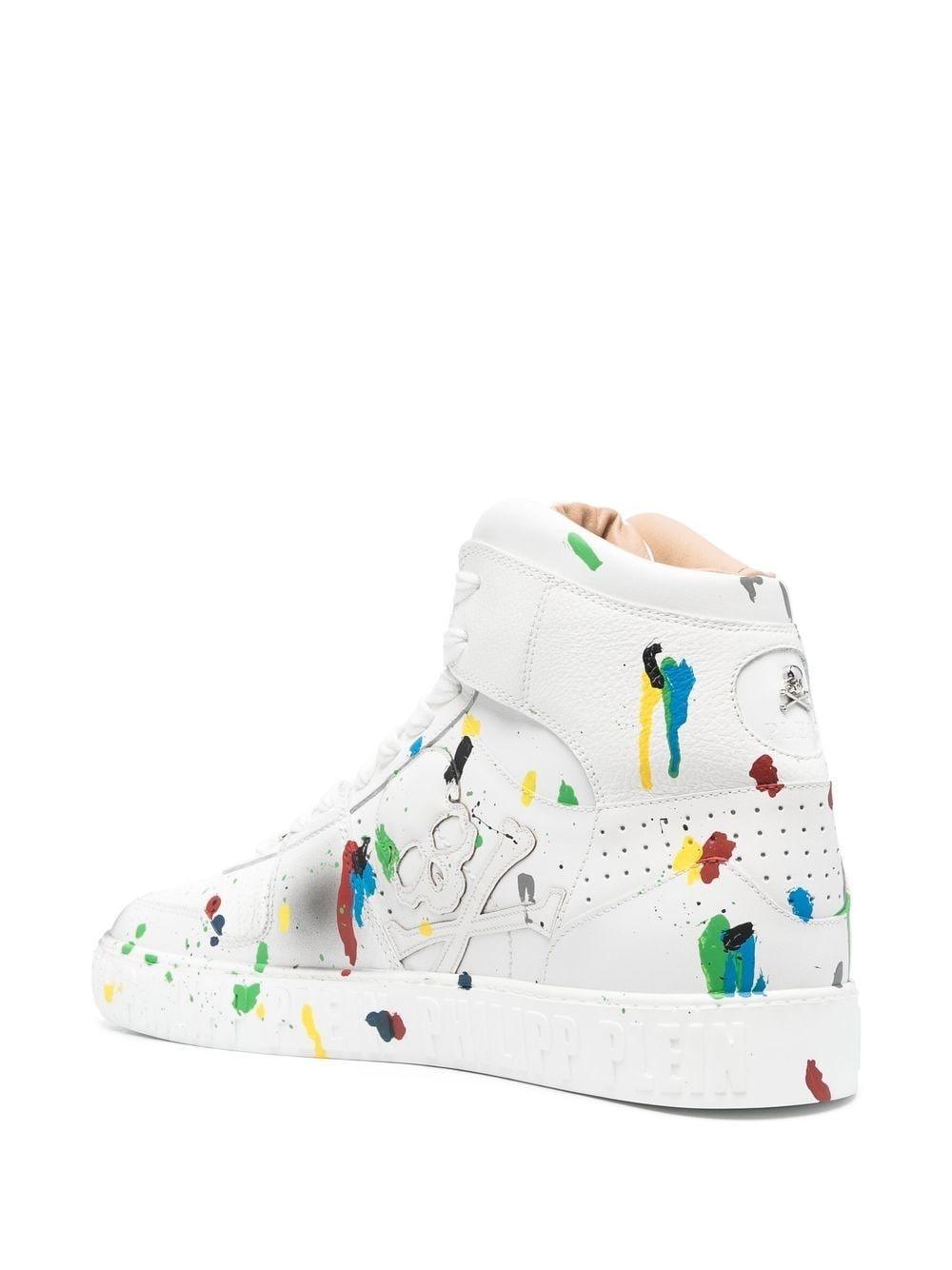 painted high-top sneakers - 3