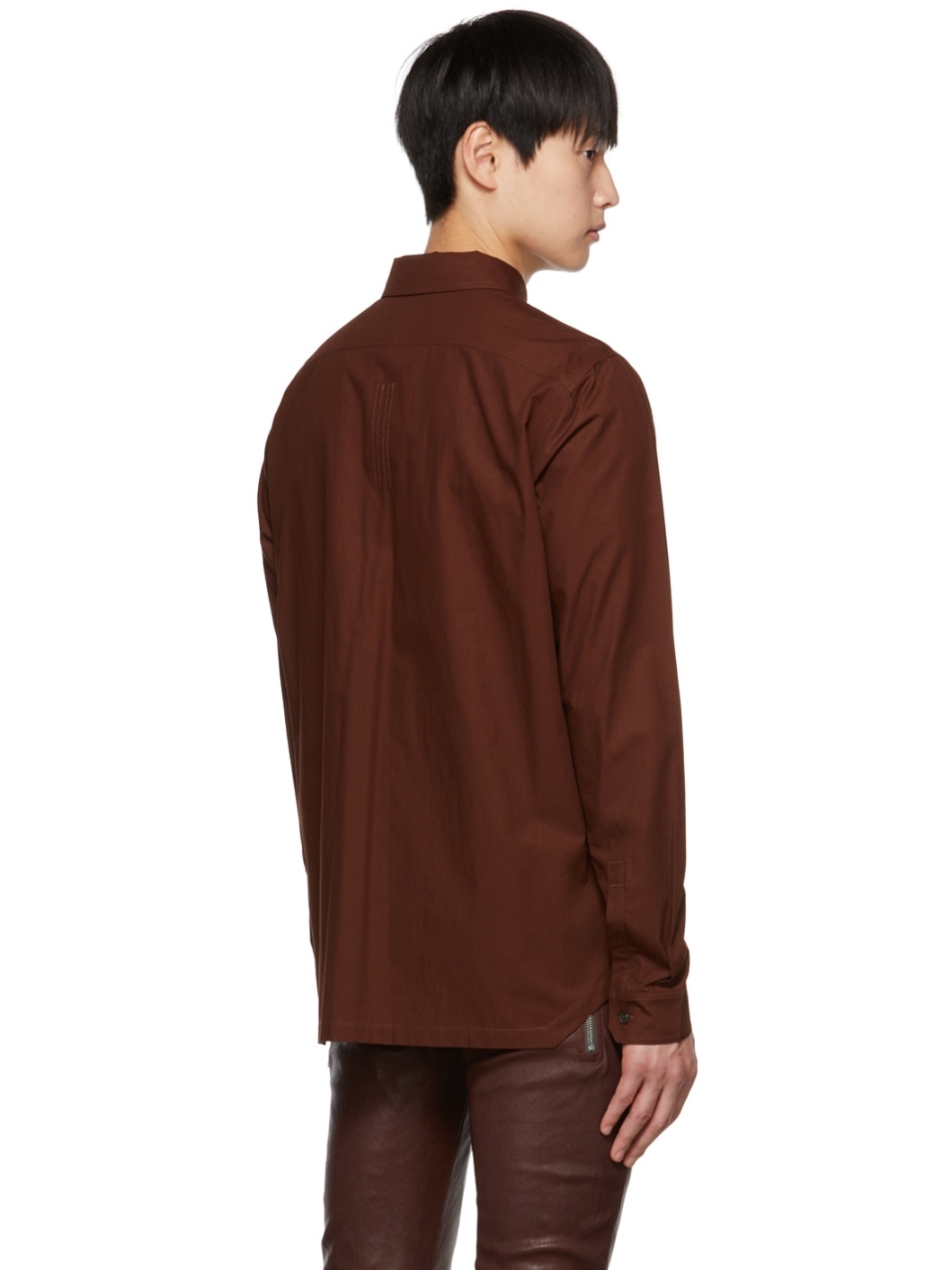Burgundy Work Shirt - 3