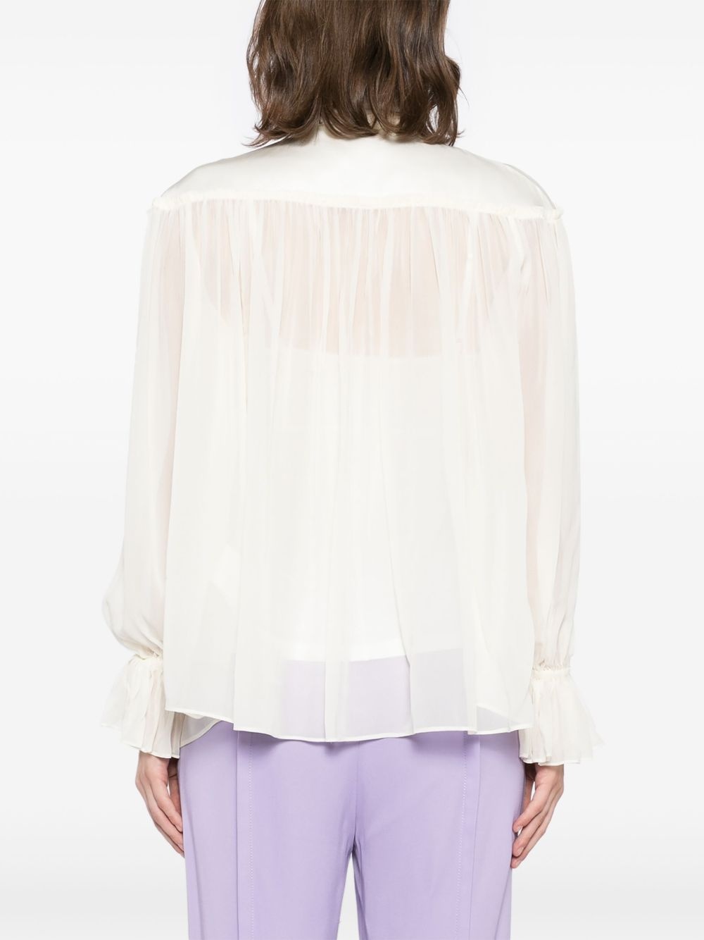 shimmering buttons blouse - 4