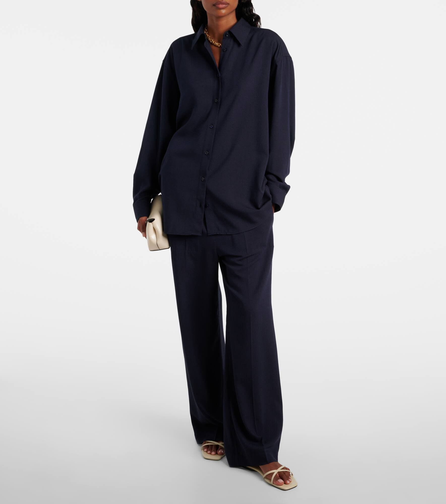 High-rise wide-leg pants - 2