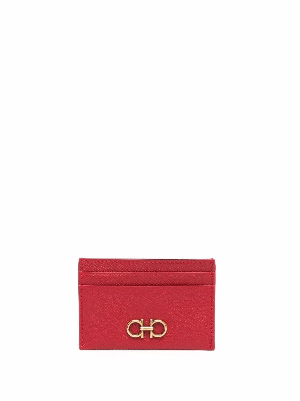 Gancini leather card holder - 1