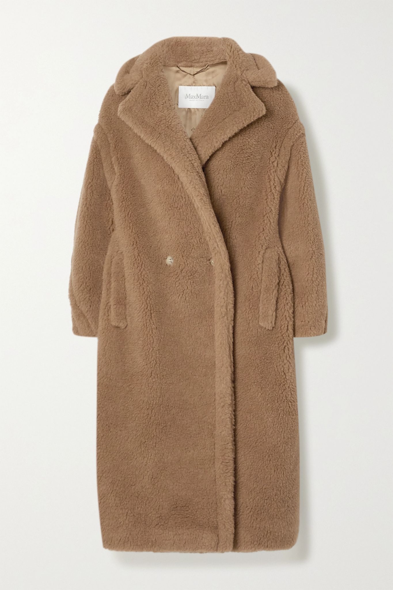 Teddy Bear Icon camel hair and silk-blend coat  - 1