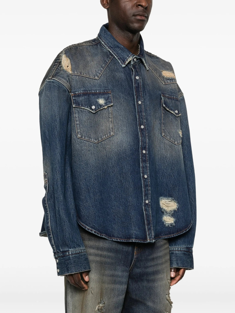 Vetements Distressed Flap-pocket Shirt 3