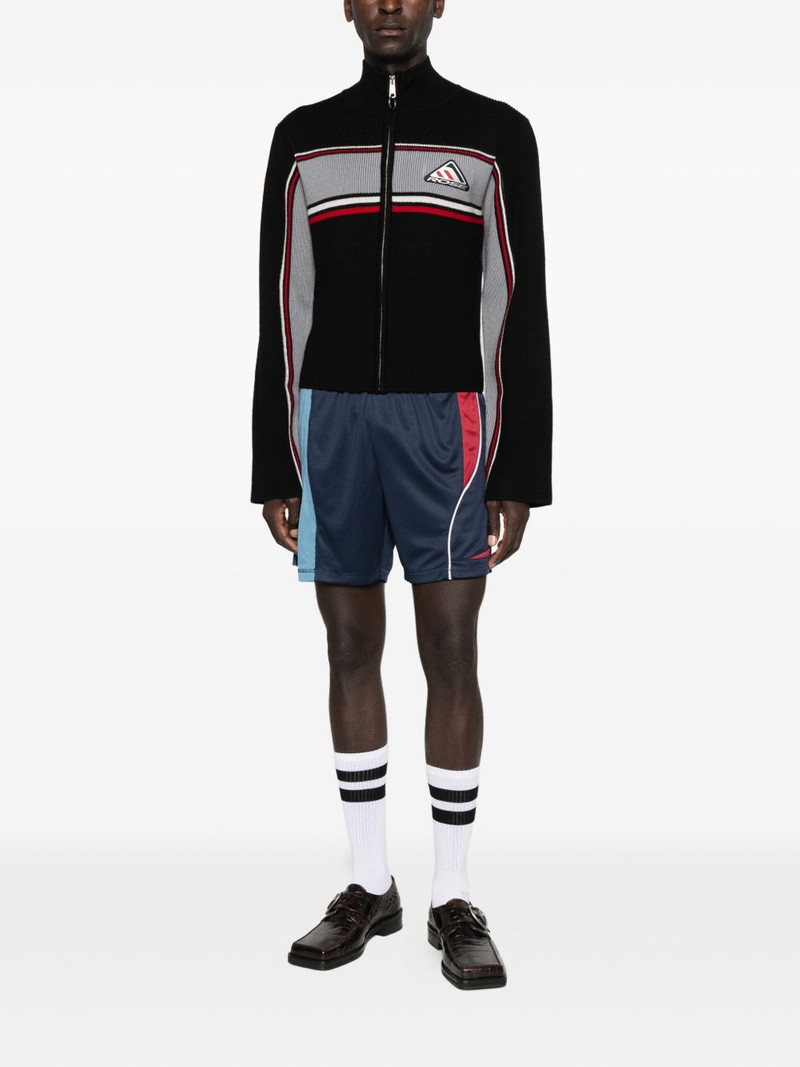 Martine Rose ribbed panelled zip-up jacket outlook