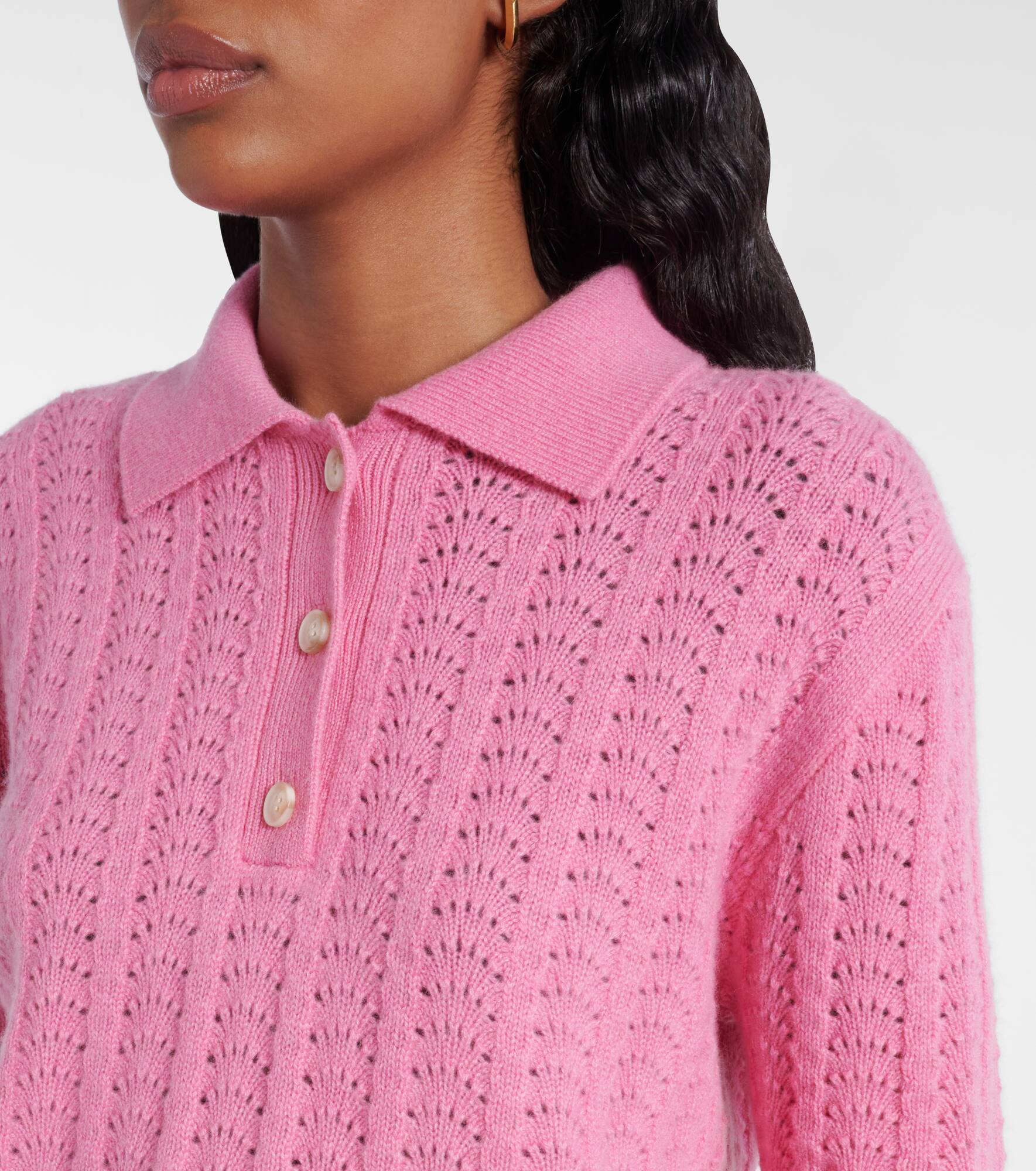 Masy cashmere polo sweater - 4