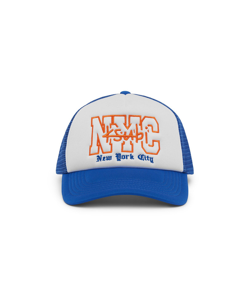 NYC AND THE STREETS TRUCKER CAP BLUE 1