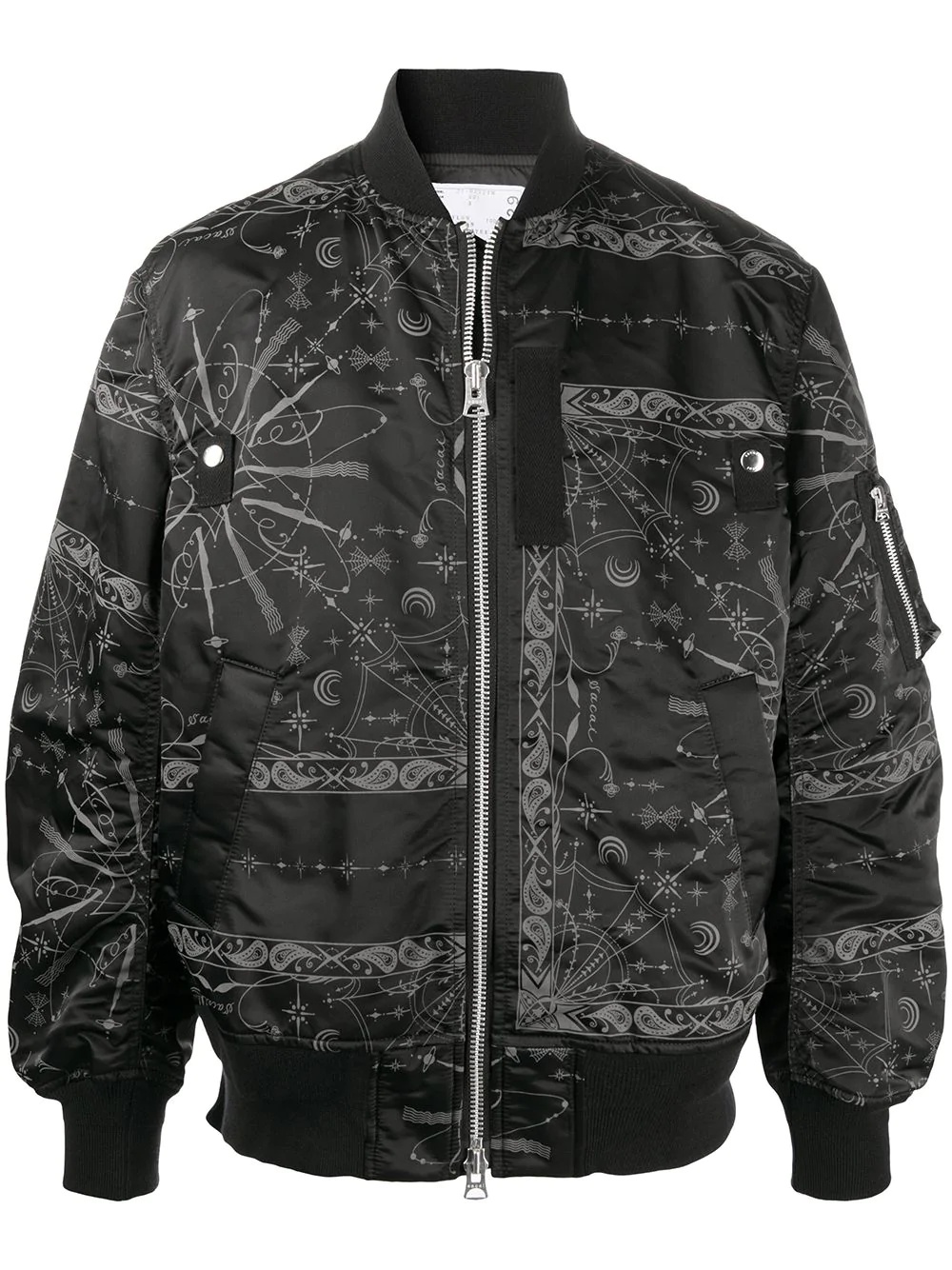 bandana print bomber jacket  - 1