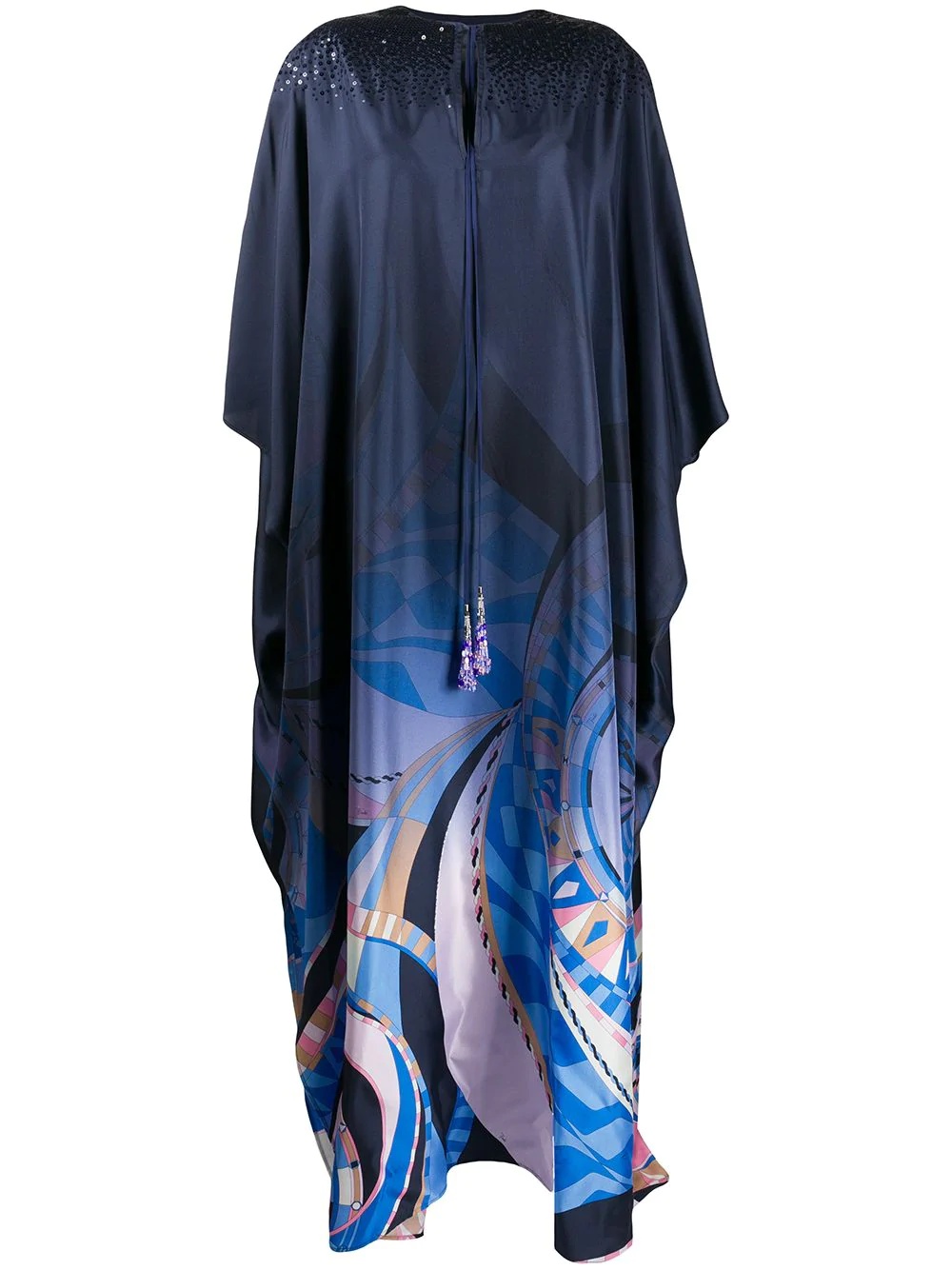 long silk kaftan - 1