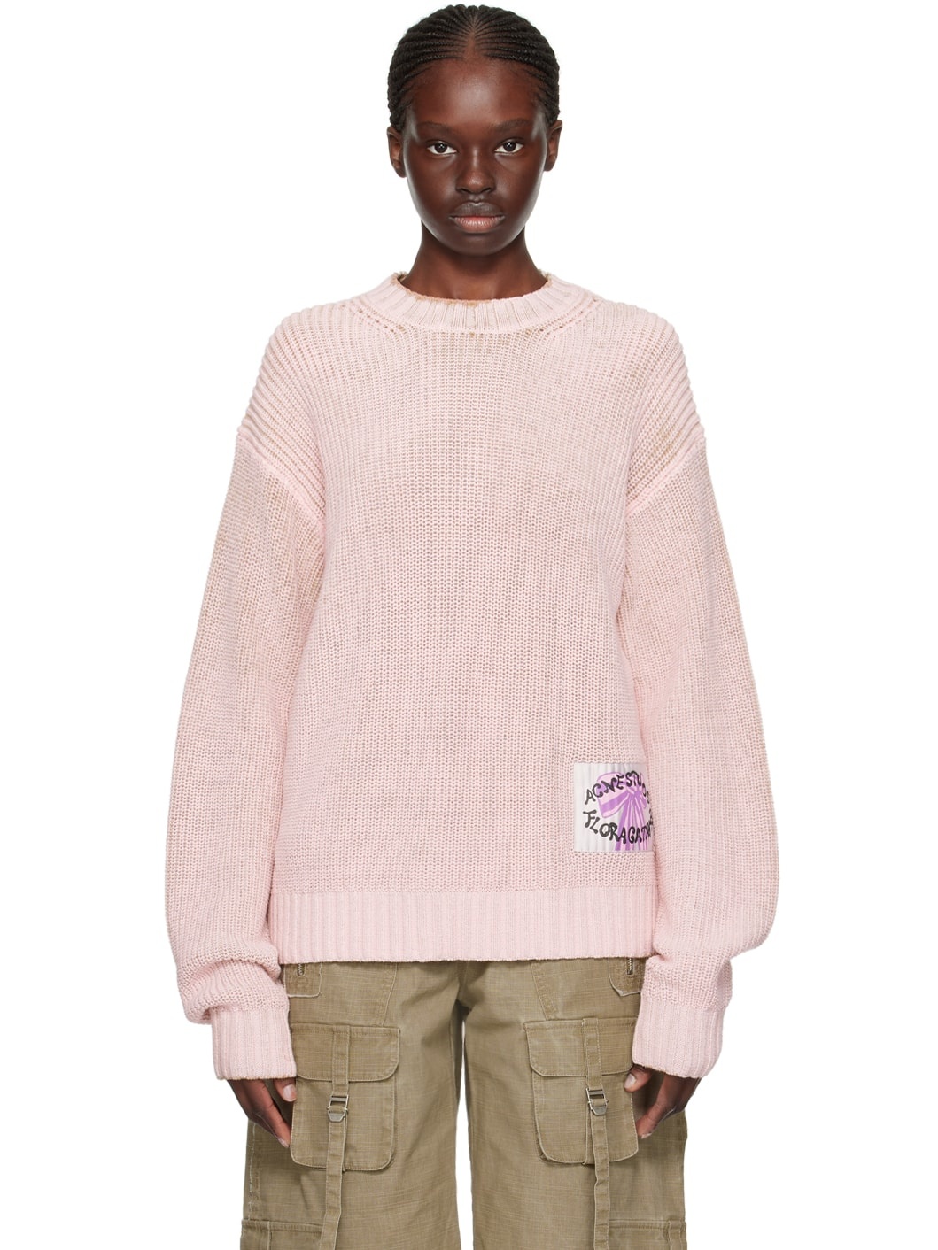 Pink Patch Sweater - 1