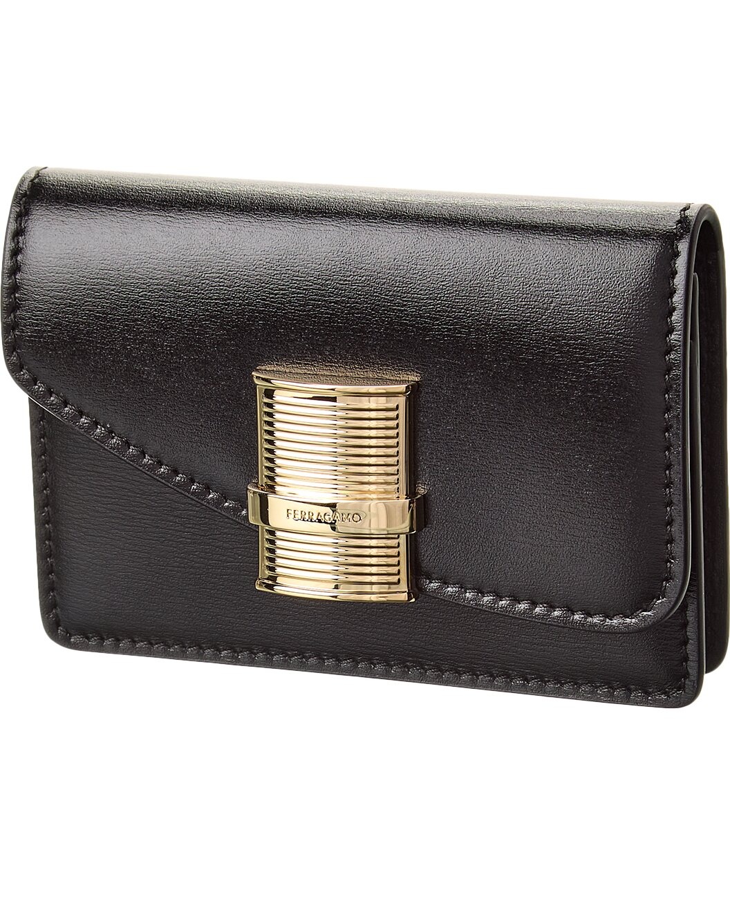 Ferragamo Fiamma Leather Card Holder - 3