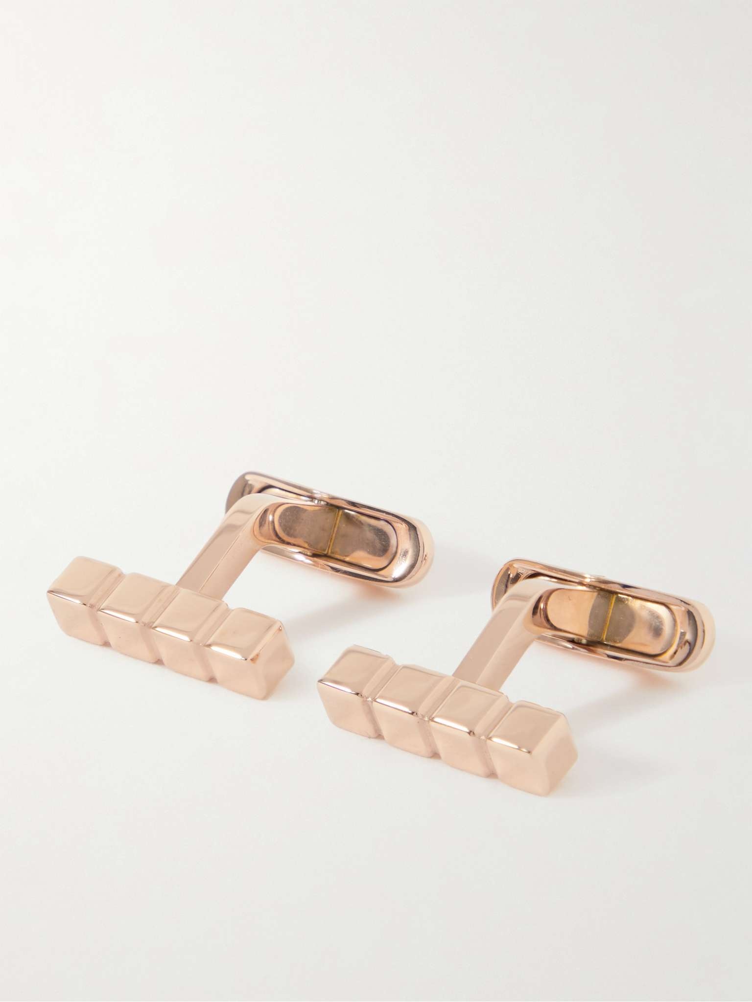 Ice Cube Rose Gold-Plated Cufflinks - 1