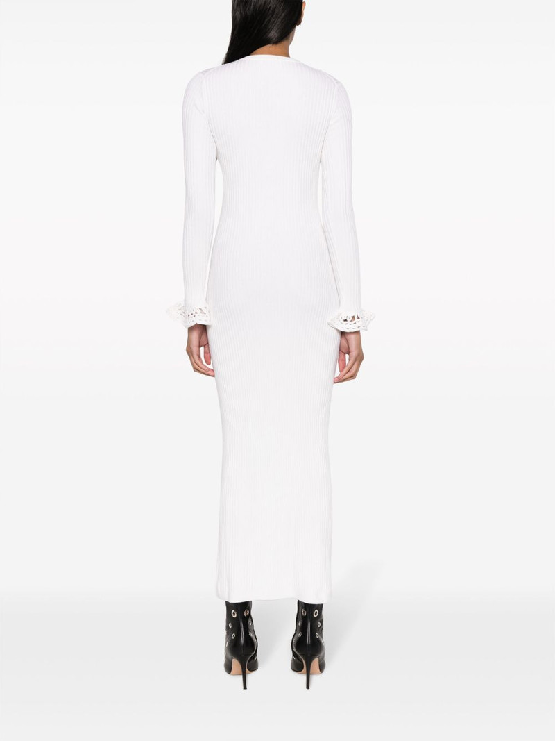 open-knit panel midi dress 4
