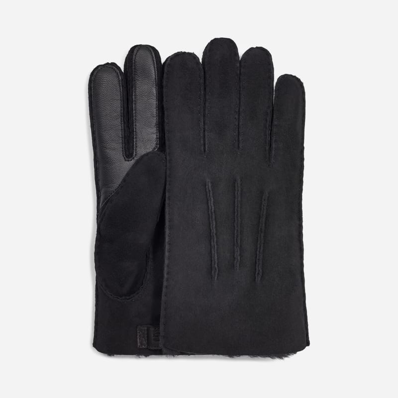® Men's Contrast Sheepskin Tech Glove in Black 1
