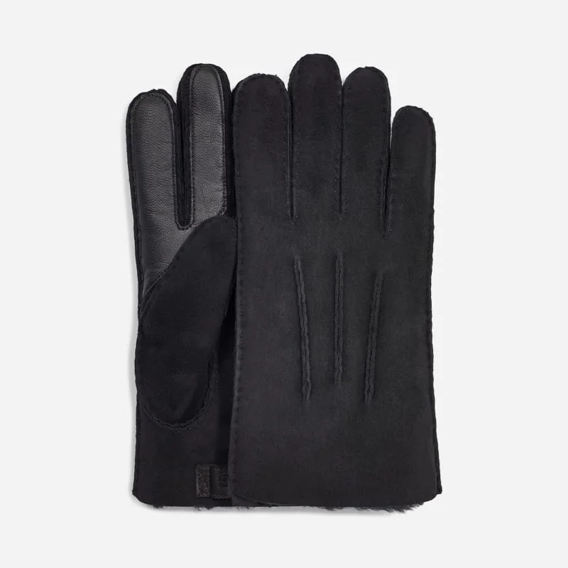 ® Men's Contrast Sheepskin Tech Glove in Black - 1