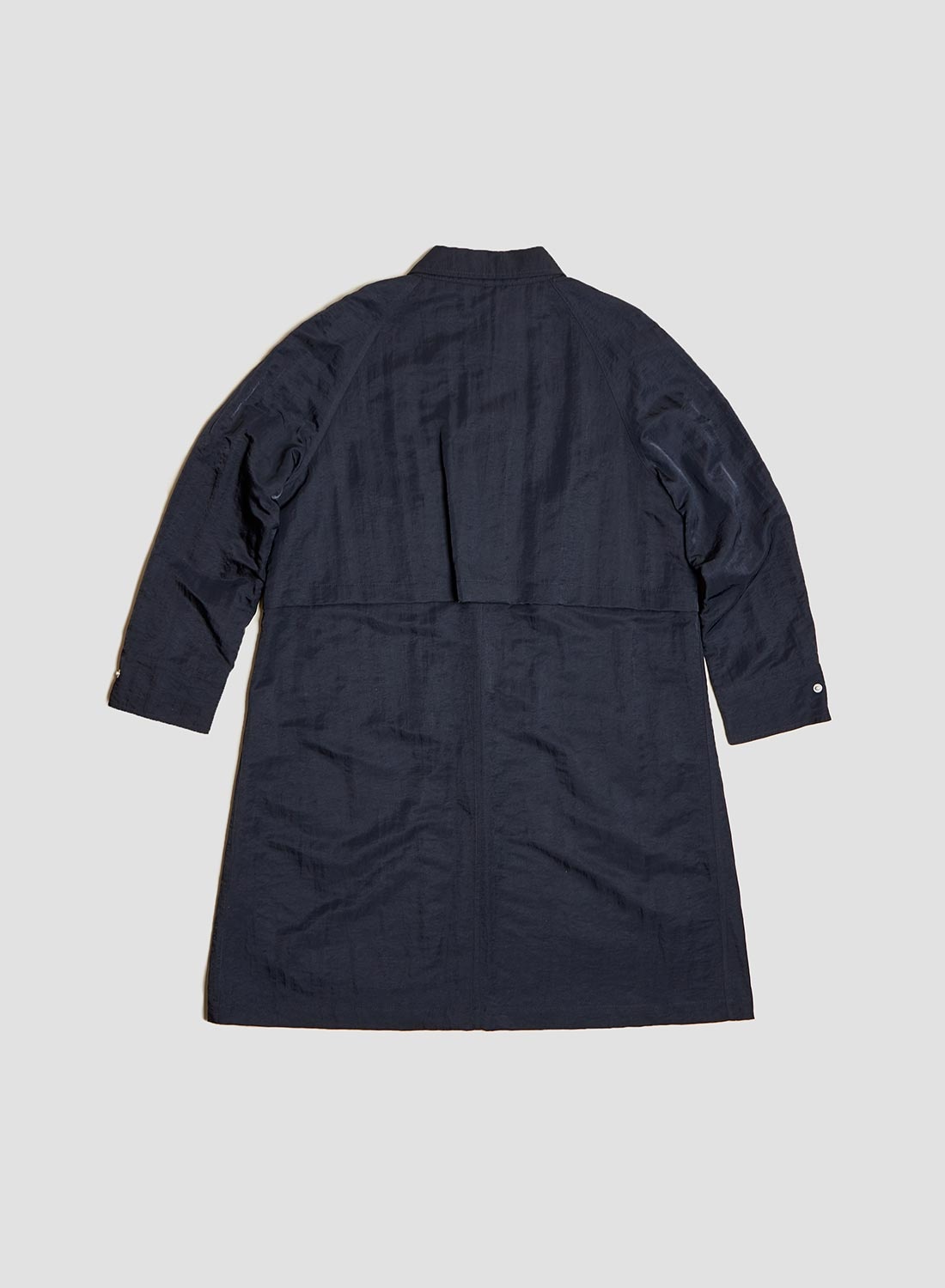 Nam Coat in Navy Nylon - 4